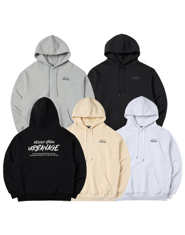 [2PACK] DESIGN STUDIO 로고 오버핏 후드_5color