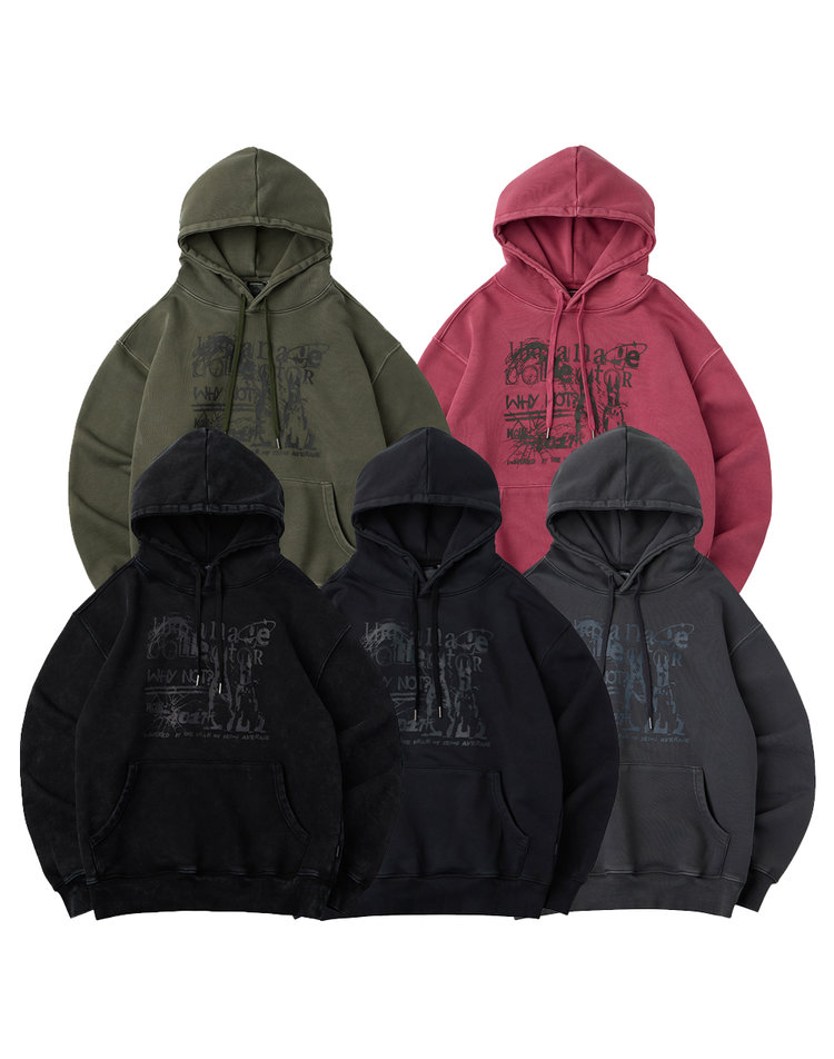 ㈜엘엔케이코퍼레이션 COLLECTOR 피그먼트 오버 후드 5color
