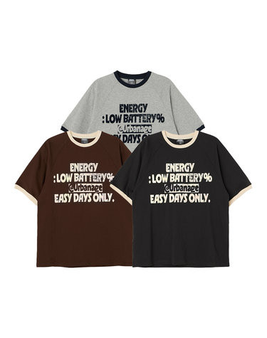 [2PACK] ENERGY 나그랑 링거 오버핏 반팔_3color
