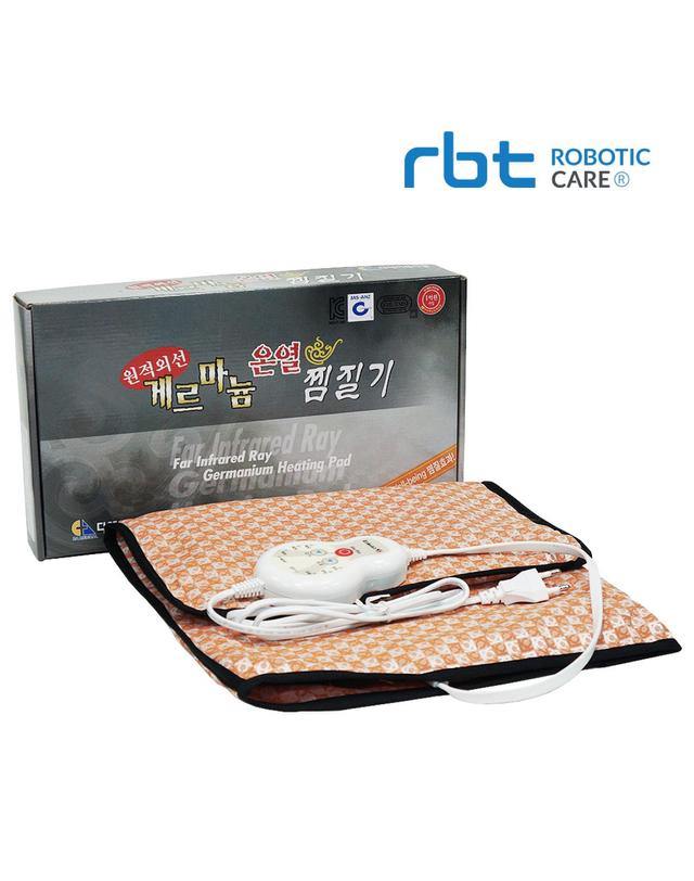 로보틱케어 게르마늄 전기 찜질기 (고급실리콘열선 국내생산 온열찜질팩) 착용컷