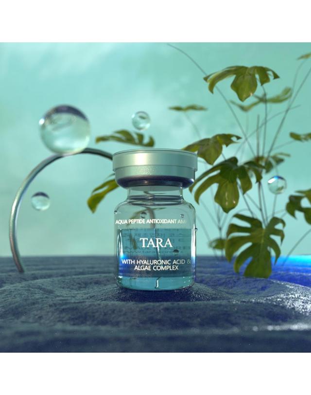 타라 [공식] 아쿠아 펩타이드 안티옥시던트 앰플 3ML X 5 +2드로퍼 착용컷