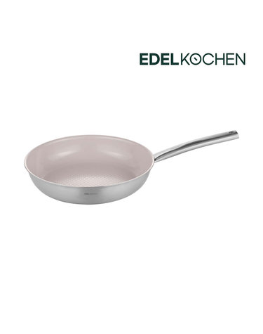 [에델코첸] 통3중 IH 올 뉴 이지프리즘 28cm 프라이팬 (얼그레이 세라믹_엠보)