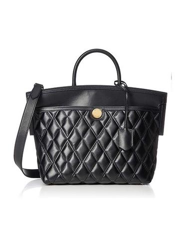 버버리 퀼팅 소사이어티 가죽 탑핸들 숄더백 크로스백 블랙 8025802 BURBERRY