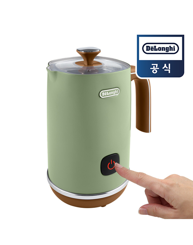 드롱기 [드롱기] 우유거품기 구름치노 KREMFI.GR (그린) 착용컷