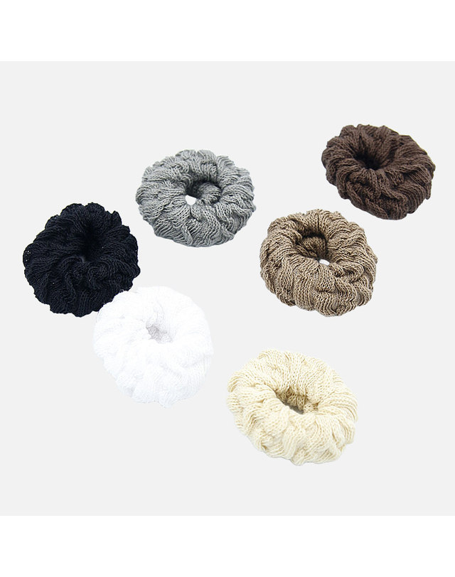 제이로렌 제이로렌 이태리 패브릭 헤어끈 6pcs 세트 H01355 착용컷