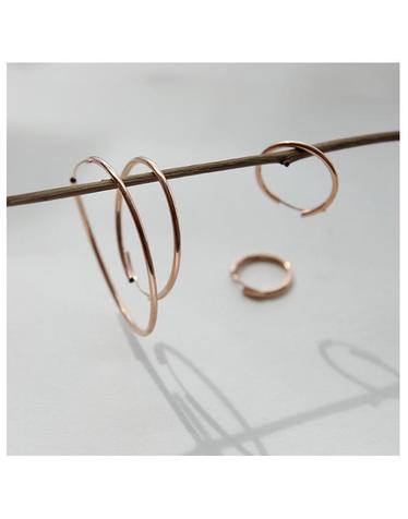 제이로렌 M02019-1.5cm 순은 로즈골드 링 실버귀걸이