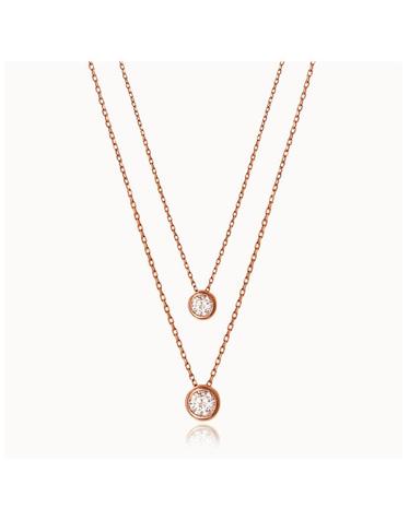 제이로렌 03G019114K 데일리 큐빅 골드목걸이-small