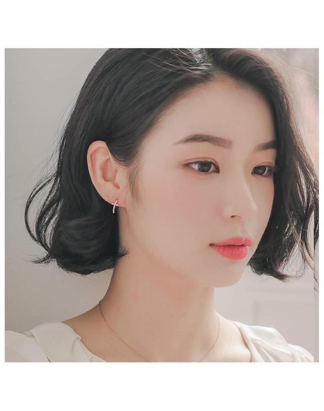 제이로렌 제이로렌 0N0903 로즈골드 막대바 데일리 실버목걸이 착용컷