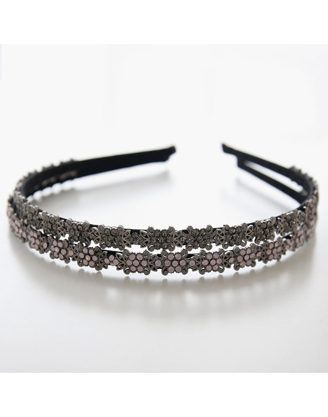 제이로렌 제이로렌 스와로브스키 크리스탈 헤어밴드 H0385_13 착용컷