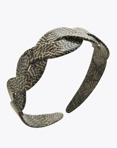 바이데이지 프랑스 자개 와이드 꼬임 헤어밴드 Bh0944