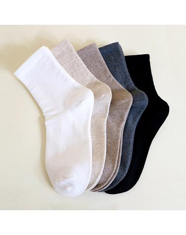 여성 무압박 중목양말 5PACK