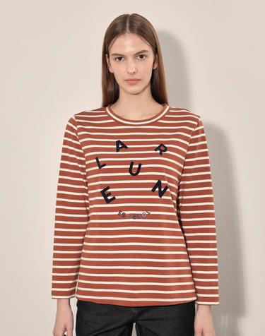 스트라이프 로고 티셔츠_VVCAL4F8171