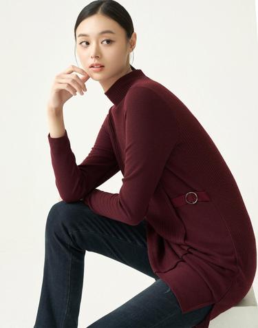 반넥 골지 롱 티셔츠_VOCALXW9331