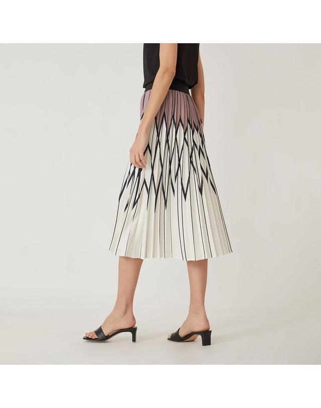 올리비아로렌 패턴 주름 스커트_VOBDKYM3191 착용컷
