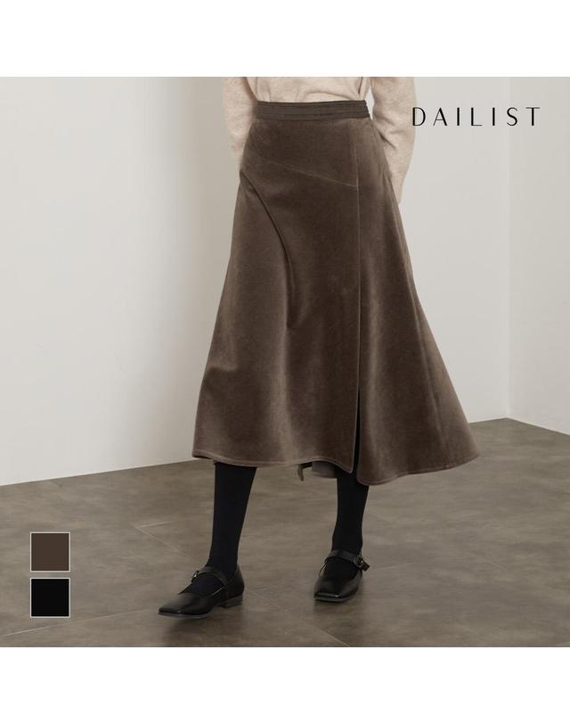 데일리스트 언발란스 스커트_MDBDKYW9391 착용컷