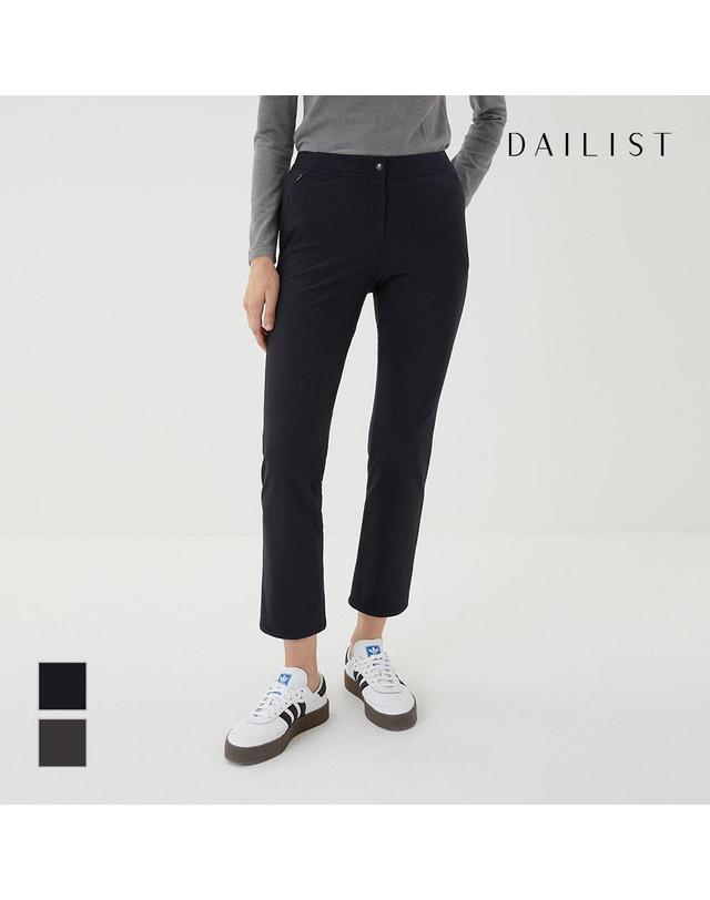데일리스트 나일론혼방 슬림 팬츠_MDPDL3W9151 착용컷