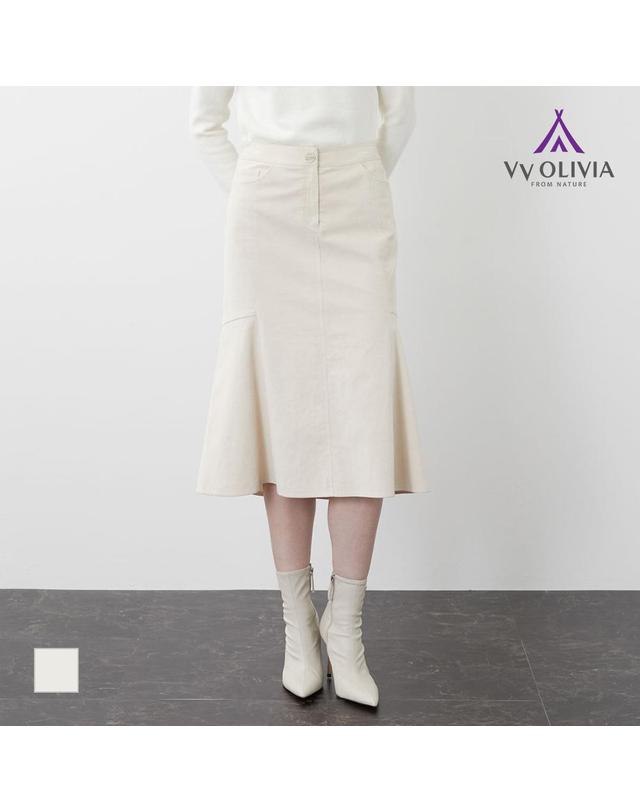 비비올리비아 [비비올리비아] 머메이드 코듀로이 스커트_VVCDK3W9271 착용컷