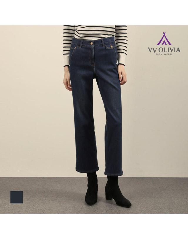 비비올리비아 [비비올리비아] 융기모 와이드팬츠_VVCMP4W9361 착용컷