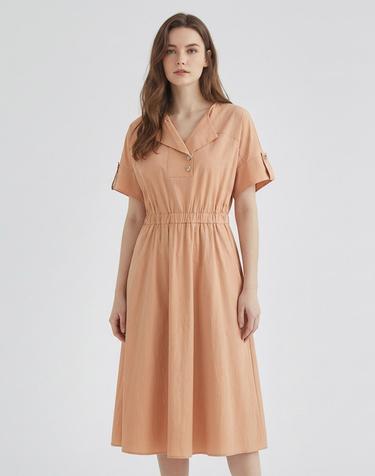[미센스] 숄카라 반팔 원피스_MB45OPM309A