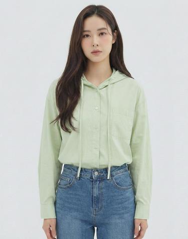 [반에이크] 보아후드블라우스_VB44BLQ306Z