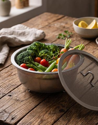 [10% 추가할인] AMT 드라잉 타공 바스켓 20cm (바디+커버)