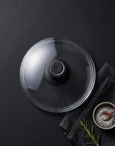 AMT 18cm 원형뚜껑 (블랙손잡이)