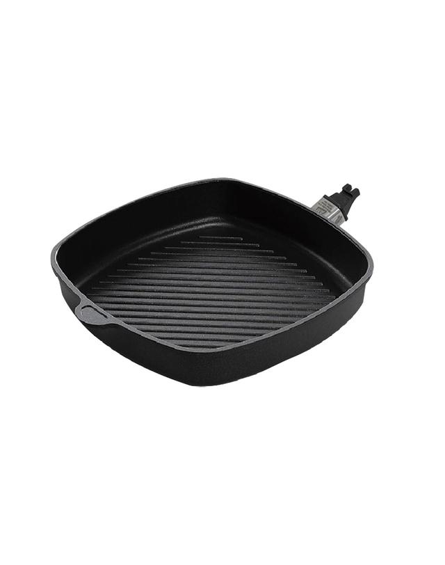 에이엠티 AMT 28cm 인덕션 사각 그릴팬 i-285G 착용컷