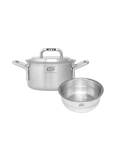 AMT 316Ti스텐 통5중 샤프 2종세트(양수냄비20+찜기20)