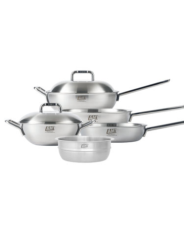 AMT 316Ti 통5중 스텐 5종세트(양수웍22+편수웍28+소테팬22+소테팬26+찜기22)