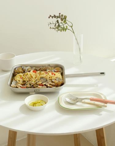 [10% 추가할인] AMT 316Ti 스텐 통5중 프로 정사각 베스트팬 24cm