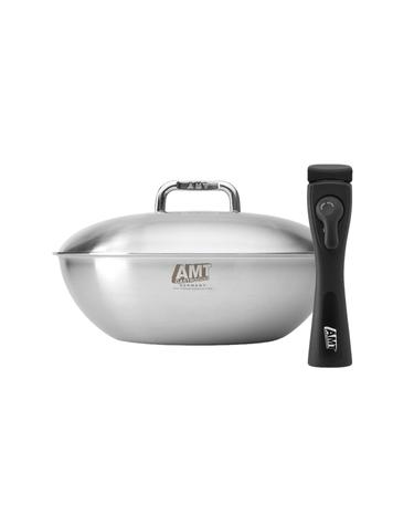 [10% 추가할인] AMT 굿핸즈 마스터 316Ti 26cm 웍 (스텐뚜껑 포함)+멀티손잡이