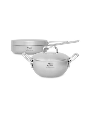 AMT 316Ti 통5중 2종세트(양수웍20+프로와이드팬22cm)
