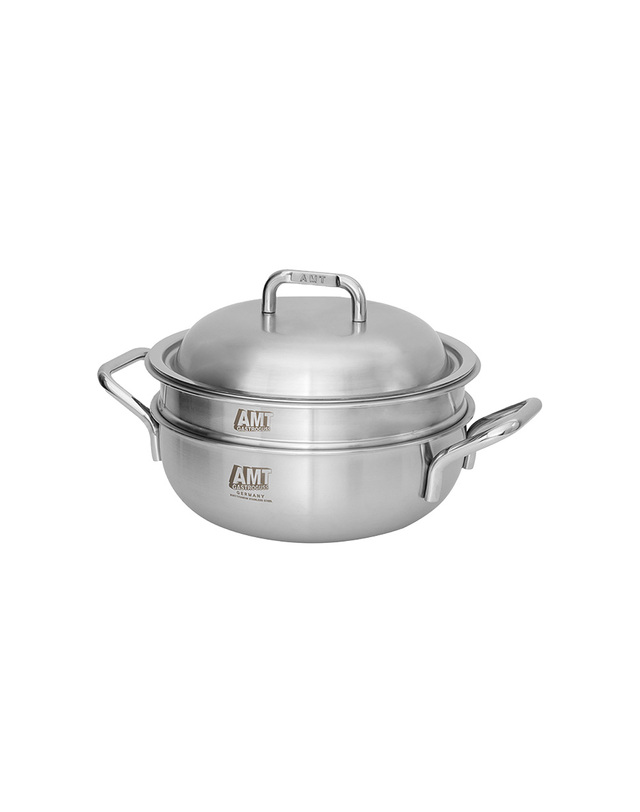 에이엠티 AMT 샤프 316Ti 스텐 22cm 멀티쿠커 착용컷