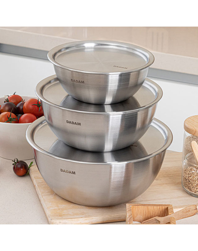 퀸센스 퀸센스 다담 믹싱볼 6P 세트 (18cm+22cm+26cm+개별 커버) 착용컷