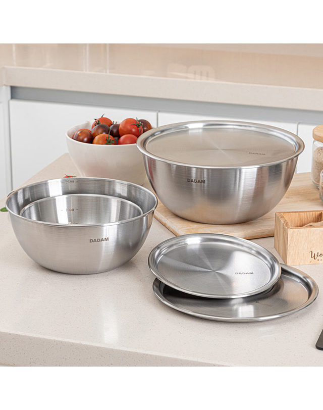 퀸센스 퀸센스 다담 믹싱볼 6P 세트 (18cm+22cm+26cm+개별 커버) 착용컷