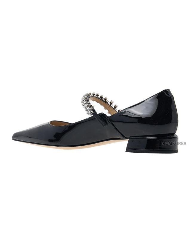 지미추 [지미추] FW24 여성 빙 펌프 팻 펌프스 BING PUMP FLAT PAT BLACK 착용컷