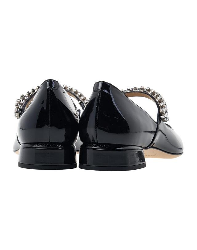 지미추 [지미추] FW24 여성 빙 펌프 팻 펌프스 BING PUMP FLAT PAT BLACK 착용컷