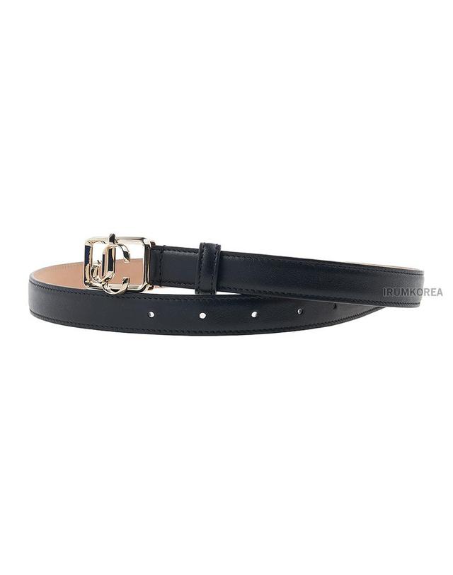 지미추 [지미추] SS25 여성 JC 스퀘어 벨트 JC SQUARE BELT PKR BLACK LIGHT GOLD 착용컷