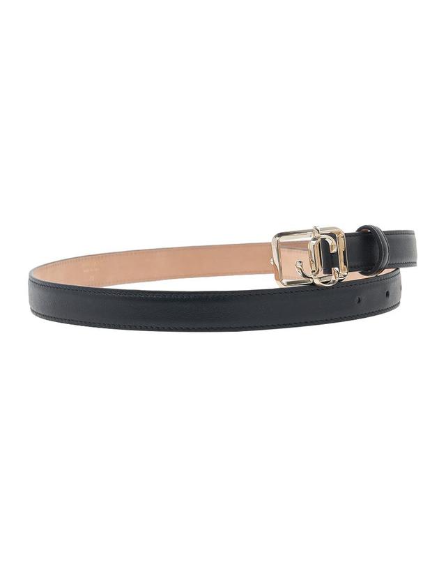 지미추 [지미추] SS25 여성 JC 스퀘어 벨트 JC SQUARE BELT PKR BLACK LIGHT GOLD 착용컷