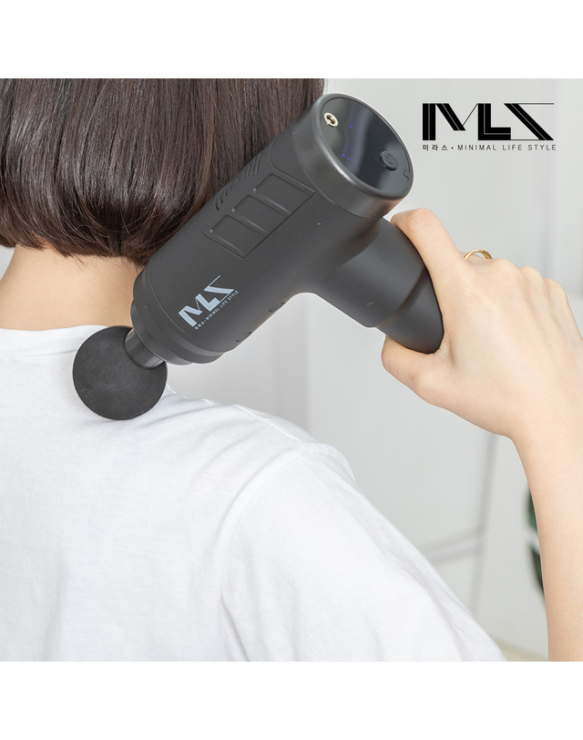 미라스 미라스 마사지건 어깨 목 안마기 마사지기 MR-222M 착용컷