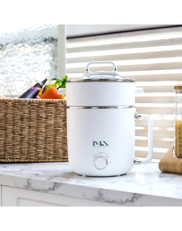미라스 미라스 2in1 다용도 찜기겸용 멀티쿠커 MS-180sc 착용컷