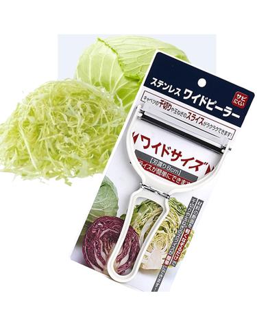 E.C 스텐레스 와이드 필러 8cm(화이트)/양배추필러 양파슬라이서 Ba-8217화이트