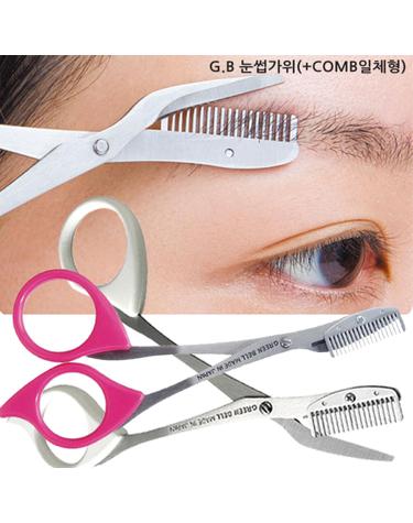 G.B 눈썹가위.일체형 눈썹가위 미용가위