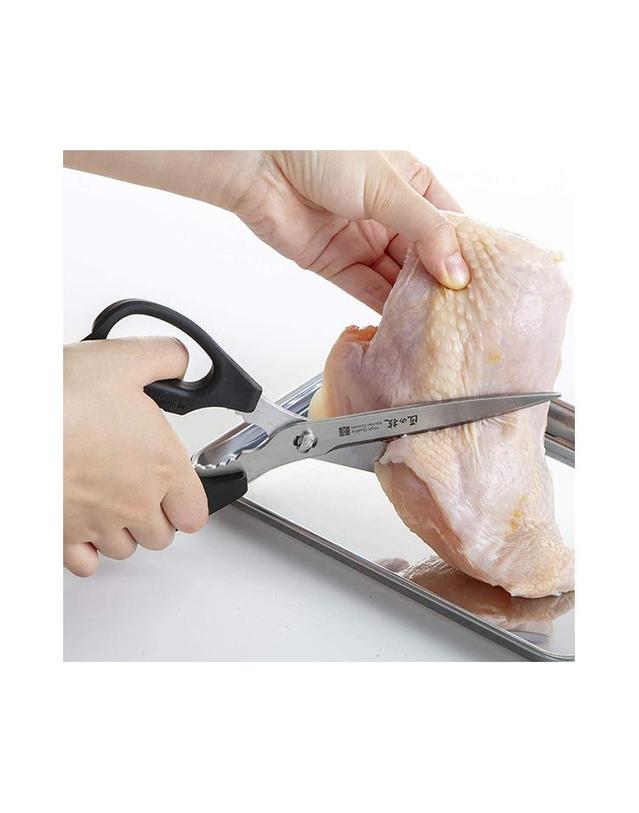 그린 벨 일본G.B 타쿠미노와자(장인의기술) 스텐레스 롱타입 키친가위 착용컷