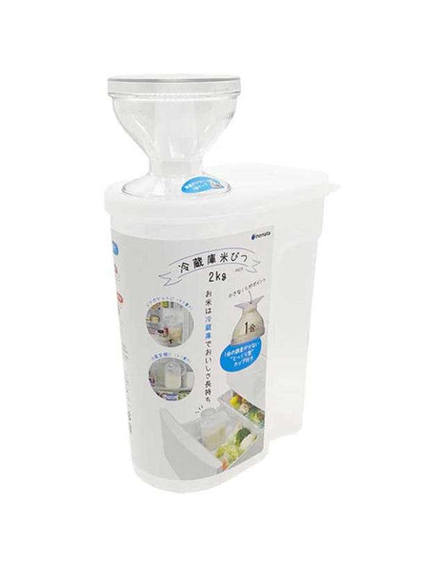 이노마타 I.N 냉장고 코메비츠 2kg+계량뚜껑/냉장고 보관용 쌀통 No.1247 착용컷