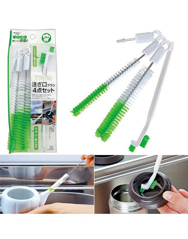 마메이타 주둥이브러쉬(4P)/주전자주둥이/틈새브러쉬