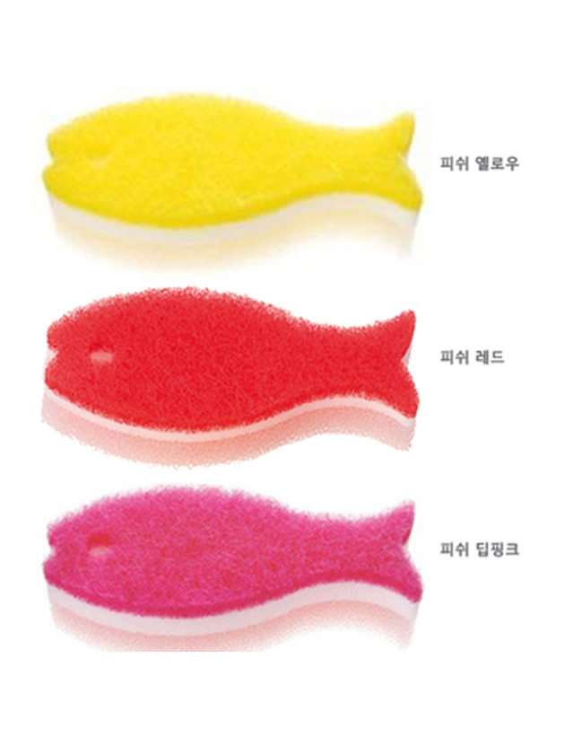마나 마나 POCO 스펀지 시리즈/NEW 흡착판/수세미 착용컷