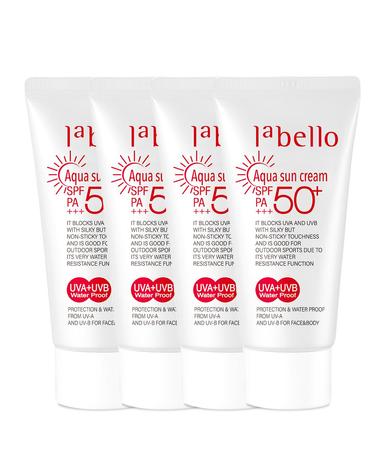 아쿠아 워터프루프 썬크림 50ml 4개 SPF50+ PA+++