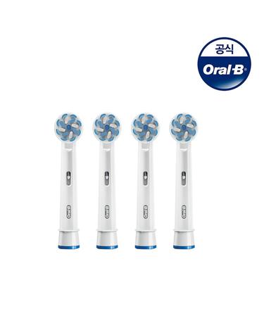 [오랄비] 전동칫솔 전용 프로 엑스퍼트 초미세모 화이트 리필모4입 EB60X4 (총4입)