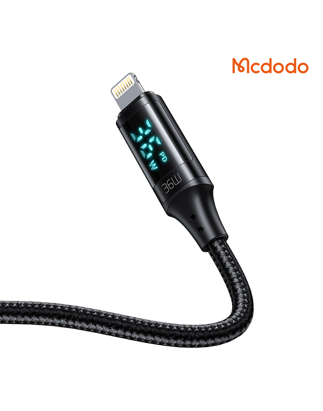 맥도도 [맥도도] 허니콤 디스플레이 고속충전 케이블 / C타입 8핀 5핀 PD USB-A 전력표시 착용컷